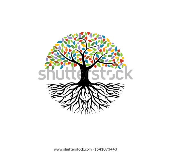 rainbow tree roots vector round 600w 1541073443