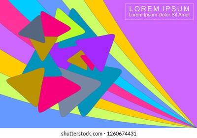 Rainbow Triangle Abstract Background