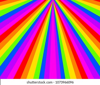 Rainbow triangle abstract vector illustration