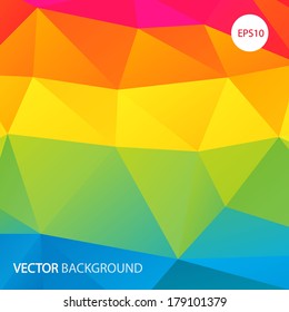 rainbow triangle background for your business