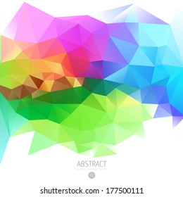 rainbow triangle colorful abstract mosaic vector design template rainbow triangle colourful abstract background scene colorful digital modern artistic site business blue fancy light beauty art concept