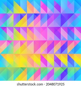 Rainbow Triangle Pattern. Eps 10 Vector File.