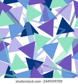 rainbow triangle seamless pattern with grunge effect  Geometrical repeat print. 