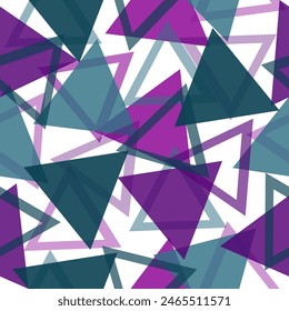 rainbow triangle seamless pattern with grunge effect Chaotic guys repeated backdrop