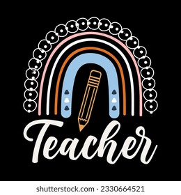 Rainbow T-shirt Design, SVG Design