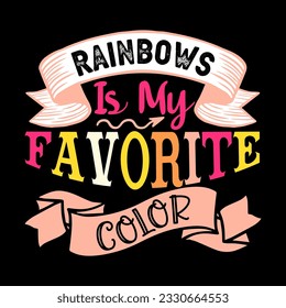 Rainbow T-shirt Design, SVG Design