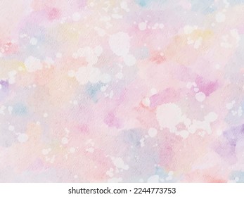 rainbow twilight watercolor splash pastel abstract paper textured background