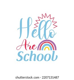 Rainbow Typography T-Shirt Design Vector File
