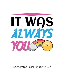 Rainbow Typography T-Shirt Design Vector File