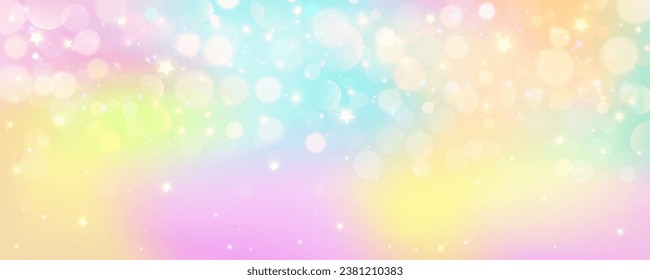 Fondo pastel unicornio arcoiris