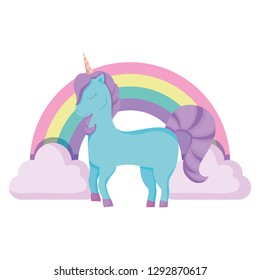 Rainbow and unicorns design