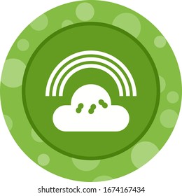 Rainbow Unique Vector Glyph Icon