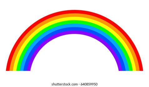 Rainbow Vector Stock Vector (royalty Free) 640859950