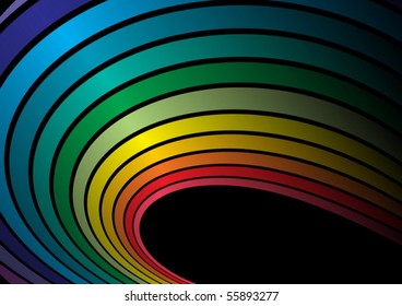 Rainbow vector  abstract arcs