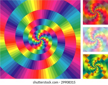 Rainbow. Vector background.