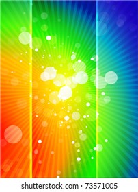 Rainbow vector background