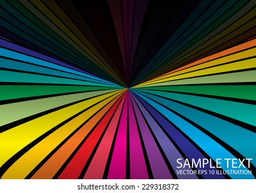 Rainbow vector color abstract background  illustration - Vector colorful striped background illustration