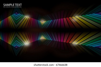 Rainbow  vector color background  - 3D vector rainbow illustration