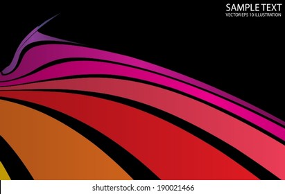 Rainbow vector colorful  background illustration - Vector colorful  background shape