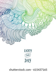 Rainbow vector colorful waves banner template design.