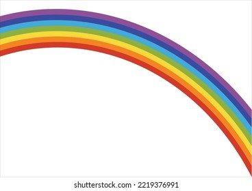 rainbow vector hand draw design