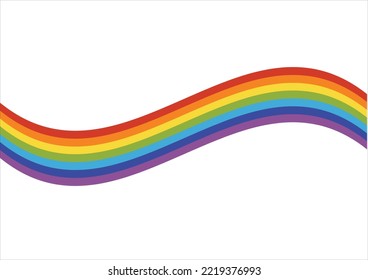 rainbow vector hand draw design