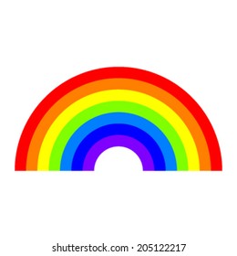 Rainbow vector icon