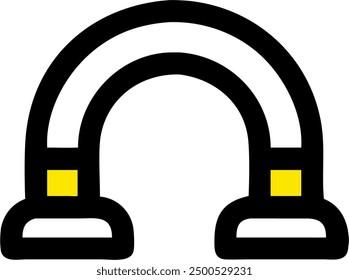 Rainbow vector, icon of Rainbow