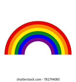 Rainbow vector icon