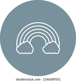 Rainbow vector icon. Can be used for printing, mobile and web applications.