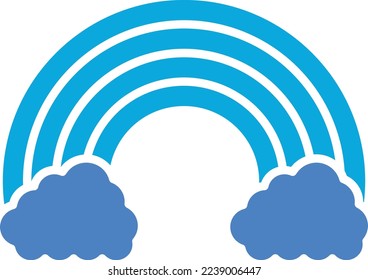 Rainbow vector icon. Can be used for printing, mobile and web applications.