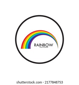 Fondo de ilustración de icono del vector del arco iris