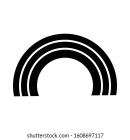 rainbow vector icon or logo illustration on white background. Perfect use for website, pattern, design, etc.