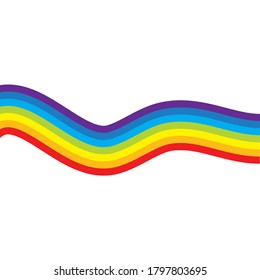 rainbow  vector  illusration  template design 