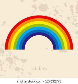 Rainbow, vector illustration