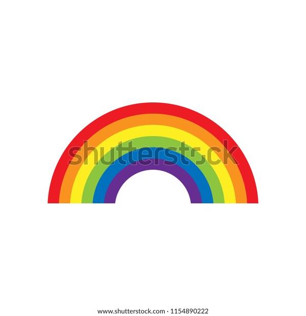 Rainbow Vector Illustration Stock Vector (Royalty Free) 1154890222 ...