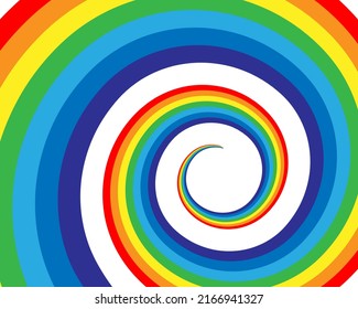 Rainbow vector illustration. Colorful abstract design. Color graphic symbol rain bow spectrum.