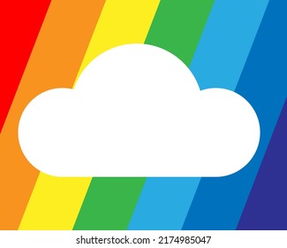 Rainbow vector illustration. Colorful abstract design. Color graphic symbol rain bow spectrum.