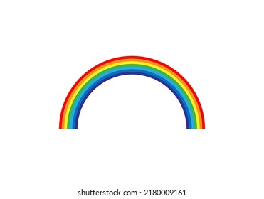 Rainbow vector illustration. Colorful abstract design. Color graphic symbol rain bow spectrum.