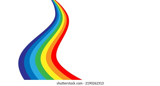 Regenbogen, Vektorgrafik. Farbiges abstraktes Design. Farbbildsymbol für Regenbogenspektrum.