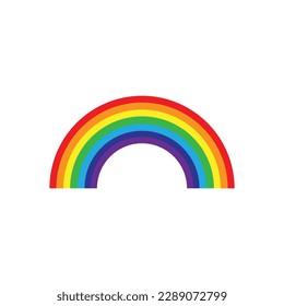 Rainbow vector illustration. colorful striped pattern. bright spectrum colors