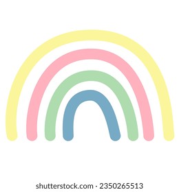 vector arco iris para ilustración , diseño , decoración