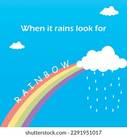 The Rainbow Vector Illustration Graphic