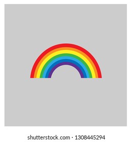 Rainbow vector illustration.Rainbow icon.Colorful  rainbow.