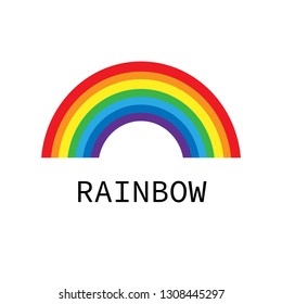 Rainbow vector illustration.Rainbow icon.Colorful  rainbow.
