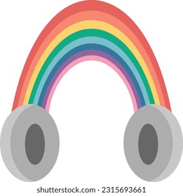rainbow Vector image or clipart