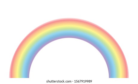 Rainbow vector isolated on white background illustration element