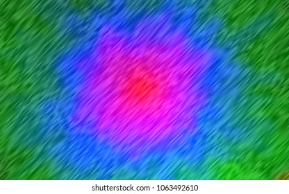 Rainbow vector layout with flat lines. Blurred decorative design in simple style with lines. Best design for your ad, poster, banner.