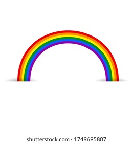 rainbow vector on white background