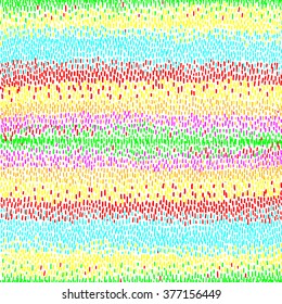 Rainbow vector seamless bright children drawing stroke, fine shading, pencil, stitch, embroidery